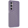 Newface Realme C65 Kılıf Petek Silikon Kapak - Lila