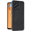 Newface Realme Note 50 4G Kılıf Aras Deri Kapak - Siyah