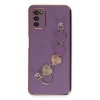Newface Samsung Galaxy A03S Kılıf Esila Silikon - Mor