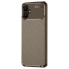 Newface Samsung Galaxy A06 Kılıf Auto Focus Karbon Kapak - Kahverengi