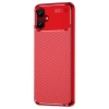 Newface Samsung Galaxy A06 Kılıf Auto Focus Karbon Kapak - Kırmızı