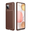 Newface Samsung Galaxy A12 Kılıf Auto Focus Karbon Kapak