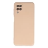 Newface Samsung Galaxy A12 Kılıf Nano içi Kadife Silikon - Pudra