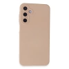 Newface Samsung Galaxy A15 4G Kılıf Nano içi Kadife Silikon - Pudra