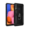 Newface Samsung Galaxy A20S Kılıf Sofya Yüzüklü Silikon Kapak - Siyah