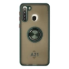 Newface Samsung Galaxy A21 Kılıf Montreal Yüzüklü Silikon Kapak