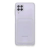 Newface Samsung Galaxy A22 Kılıf Kart Şeffaf Silikon - Şeffaf