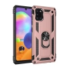 Newface Samsung Galaxy A31 Kılıf Sofya Yüzüklü Silikon Kapak - Rose