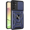 Newface Samsung Galaxy M15 Kılıf Pars Lens Yüzüklü Silikon - Lacivert