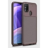 Newface Samsung Galaxy M31 Kılıf Auto Focus Karbon Kapak