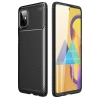 Newface Samsung Galaxy M51 Kılıf Auto Focus Karbon Kapak