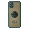 Newface Samsung Galaxy M51 Kılıf Montreal Yüzüklü Silikon Kapak
