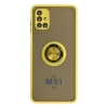 Newface Samsung Galaxy M51 Kılıf Montreal Yüzüklü Silikon Kapak