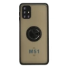 Newface Samsung Galaxy M51 Kılıf Montreal Yüzüklü Silikon Kapak