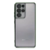 Newface Samsung Galaxy S21 Ultra Kılıf Razer Lensli Silikon - Yeşil