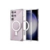 Newface Samsung Galaxy S23 Ultra Kılıf Magneticsafe Şeffaf Silikon - Şeffaf