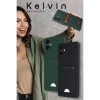 Newface Samsung Galaxy S24 FE Kılıf Kelvin Kartvizitli Silikon - Kırmızı