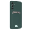 Newface Samsung Galaxy S24 FE Kılıf Kelvin Kartvizitli Silikon - Koyu Yeşil