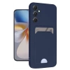 Newface Samsung Galaxy S24 FE Kılıf Kelvin Kartvizitli Silikon - Lacivert