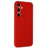 Newface Samsung Galaxy S24 FE Kılıf Nano içi Kadife Silikon - Kırmızı