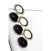 Newface Samsung Galaxy S24 FE Raze Metal Kamera Lens - Sarı