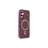 Newface Samsung Galaxy S24 Kılıf Diamond Magsafe Kapak - Derin Mor