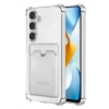 Newface Samsung Galaxy S24 Kılıf Kart Şeffaf Silikon - Şeffaf
