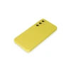 Newface Samsung Galaxy S24 Kılıf Nano içi Kadife Silikon - Sarı
