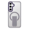 Newface Samsung Galaxy S24 Plus Tork Magsafe Standlı Kapak - Lila