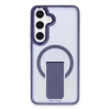 Newface Samsung Galaxy S24 Tork Magsafe Standlı Kapak - Lacivert
