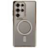 Newface Samsung Galaxy S24 Ultra Kılıf Joke Simli Magneticsafe Kılıf - Gold