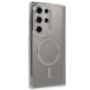 Newface Samsung Galaxy S24 Ultra Kılıf Joke Simli Magneticsafe Kılıf - Gümüş