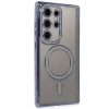 Newface Samsung Galaxy S24 Ultra Kılıf Joke Simli Magneticsafe Kılıf - Mavi