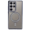 Newface Samsung Galaxy S24 Ultra Kılıf Joke Simli Magneticsafe Kılıf - Mavi