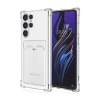 Newface Samsung Galaxy S24 Ultra Kılıf Kart Şeffaf Silikon - Şeffaf