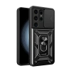 Newface Samsung Galaxy S24 Ultra Kılıf Pars Lens Yüzüklü Silikon