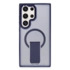 Newface Samsung Galaxy S24 Ultra Tork Magsafe Standlı Kapak - Lacivert