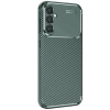 Newface Samsung Galaxy S25 Kılıf Auto Focus Karbon Kapak - Koyu Yeşil