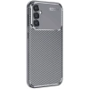 Samsung Galaxy S25 Plus Kılıf Auto Focus Karbon Kapak - Gri