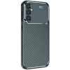 Newface Samsung Galaxy S25 Plus Kılıf Auto Focus Karbon Kapak - Koyu Yeşil