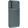 Newface Samsung Galaxy S25 Plus Kılıf Auto Focus Karbon Kapak - Koyu Yeşil