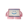 Newface Samsung Galaxy Tab A9 Kılıf Karakter Tablet Silikon - Açık Pembe