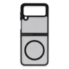 Newface Samsung Galaxy Z Flip 4 Kılıf Blur Fold Magsafe Kapak - Mat Siyah