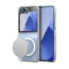 Newface Samsung Galaxy Z Flip 7 Kılıf Magneticsafe Şeffaf Silikon - Şeffaf