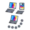Newface T5508D iPad 2022 10.9 (10.Nesil) Kılıf Palermo Ledli Klavyeli Standlı Tablet Kılıfı - Siyah