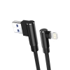 USB to Lightning 3M 2.4A Kablo - Siyah