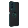 Newface Vivo Y17S Kılıf Montreal Yüzüklü Silikon Kapak - Yeşil