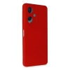 Newface Vivo Y17S Kılıf Nano içi Kadife Silikon - Kırmızı