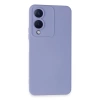 Newface Vivo Y17S Kılıf Nano içi Kadife Silikon - Lila