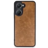 Newface Vivo Y18 Kılıf Aras Deri Kapak - Taba